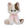 Kawaii Two Different Eyes Cat Plush Toy Blue Bow Kitten Stuffed Animal Soft Fluffy Doll Girls Gift Home Decor