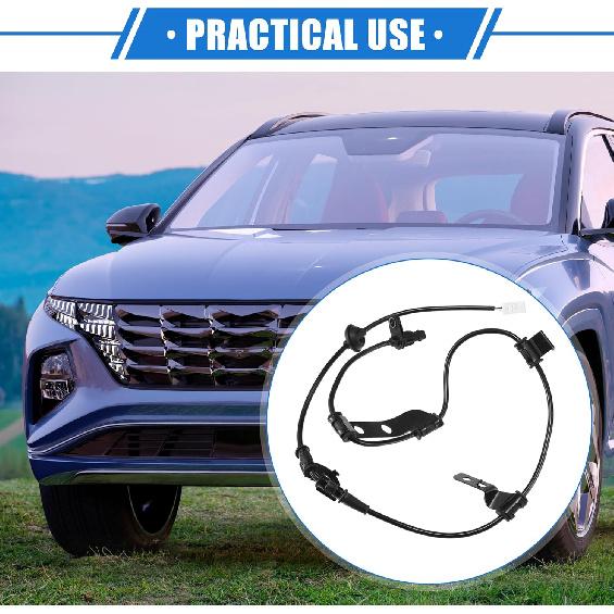 ABS Wheel Speed Sensor Compatible for Hyundai Tucson 2010-2015 2.0L 2.4L 2WD, Custom Plastic Black Rear Right Passenger Side No.95681-2S300