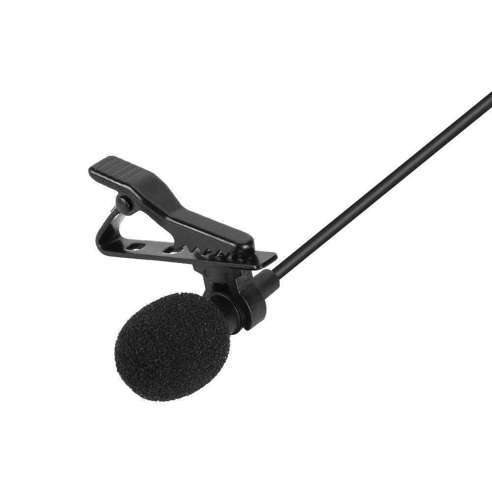 Lapel Microphone Omnidirectional Condenser Mic for iPhone Samsung Android & Windows Smartphones