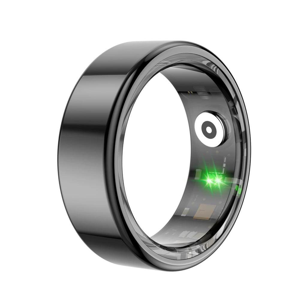 R02 QRing Smart Ring: Sleep, Blood Pressure, Step Count, 24-Hour Heart Rate & Blood Oxygen Monitoring.