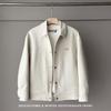 50 White Duck Down Minimalist Solid Color Cropped Lapel Jacket