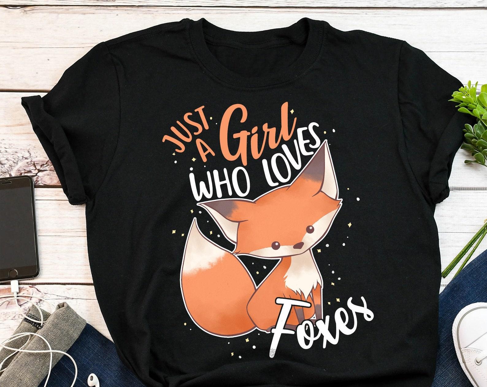 Funny Fox Shirt,  , Fox Lover Gift, Cute Fox T-shirt, Animal Tshirt, Tee, Furry Fandom, Fursuit, Furries, Nature Wildlife, Girl Who 100