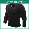 Premium Quality Men's Stylish Slim Fit Long Sleeve Basic Muscle Tee Shirts For Daily Wear