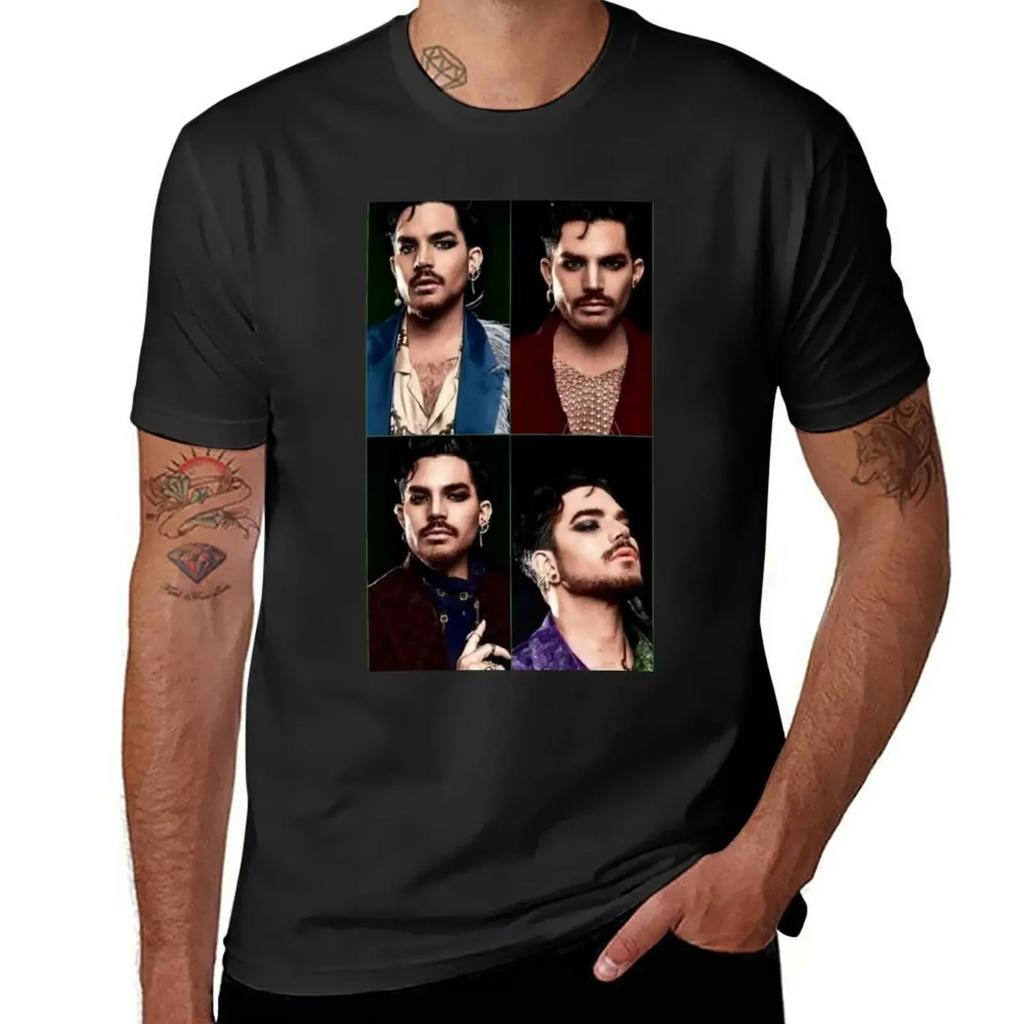 Rockstar Adam Lambert T-Shirt blacks plus sizes animal prinfor boys workout shirts for men