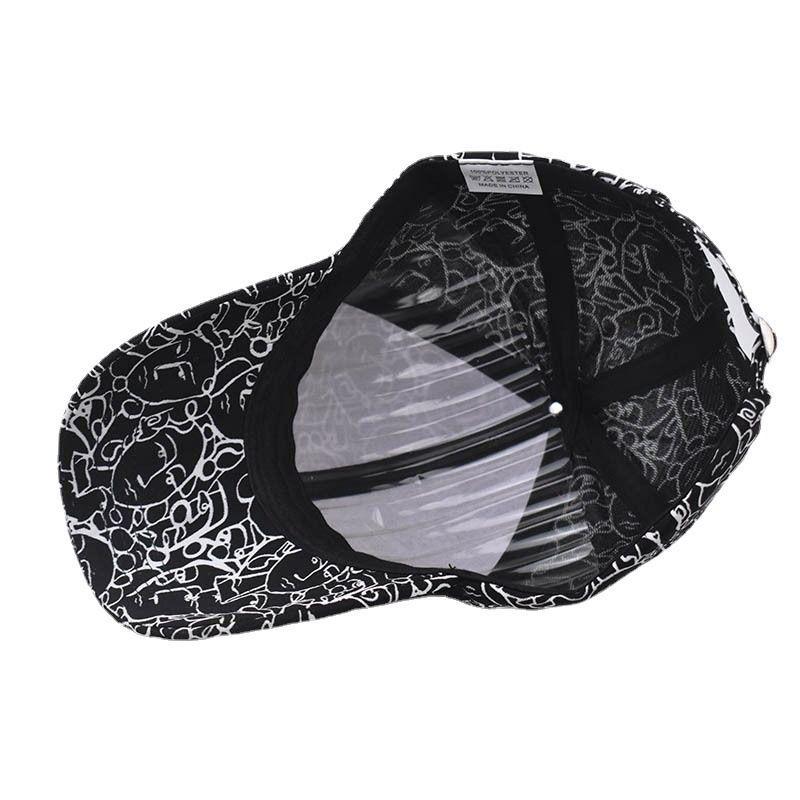 Cartoon Baseball Cap, Printed Duckbill Cap, Neutral Outdoor Sun Hat