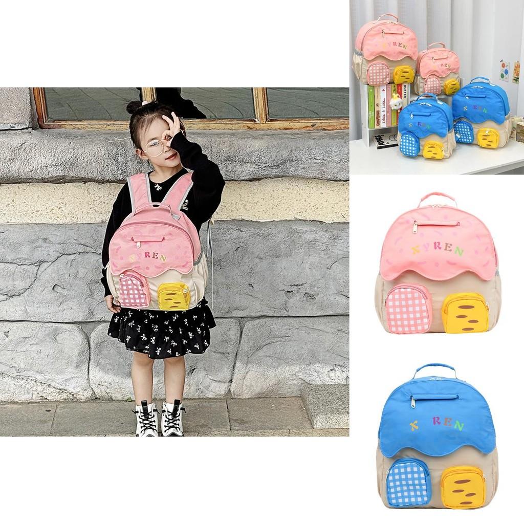 Cute Mushroom House Design Childrens Backpack Breathable Canvas For Kids