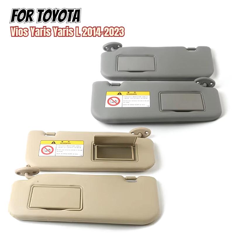 Grey Beige Left Right Sun Visor for Toyota Vios Yaris L 2014 2015 2016 2017 2018 2019 2020 2021 2022