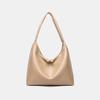 Milk Tea Color Bag Women Commuting Large Capacity Shoulder Armpit Bag Summer Retro Soft Leather Tray