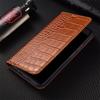 Custodia a Portafoglio in Vera Pelle con Texture Coccodrillo per Samsung Galaxy S26 Ultra S22 S23 S24 S25 Ultra Plus, Flip Cover
