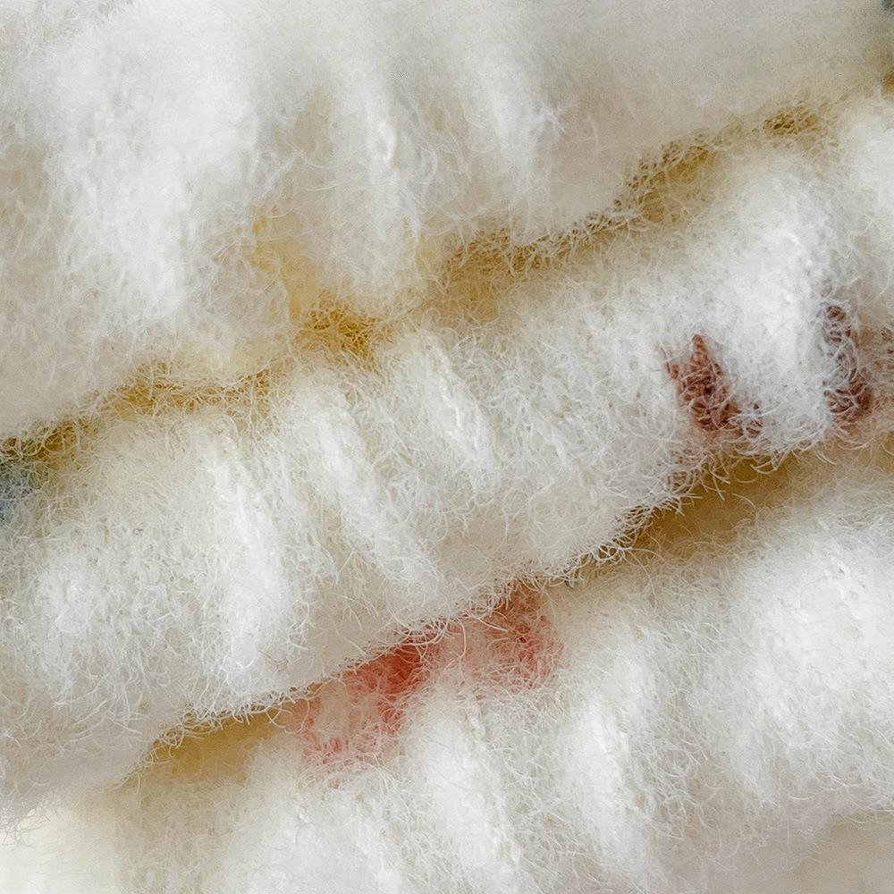 Fleece and Thickened Warm Socks, Cute Pink Australian Fleece Socks, Cartoon Embroidery Mid-calf Socks, Dui Dui Socks