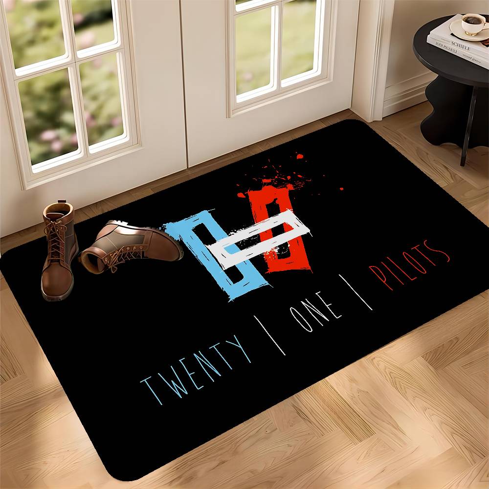 Twenty One Pilot Door Mat Cheaper Anti-slip Modern Living Room Balcony Printed Bedside Mats