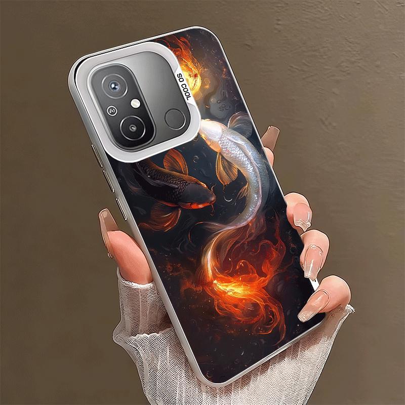 Golden Carp Lucky Koi Shockproof Phone Case for Xiaomi Poco X7 X6 X5 X3 Pro F7 Ultra M8 Redmi 15C 15 14C 13C 12C 10C 13 12 10