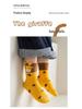 Calzini in Cotone a Mezza Gamba con Giraffa Cartone Animato per Bambini - Autunno Inverno Assorbenti dal Sudore e Resistenti agli Odori