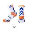 Men's Elite Basketball Socks: Trendy Color Block, Thick Terry Bottom, Sweat-Absorbent, Breathable, Professional Sports Socks.