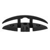 4PCS Boat Folding Cleat 5in Nylon 3 Hole High Strength Black Flip Up Dock Cleat For Yacht Boats Marine Hardware Accessories