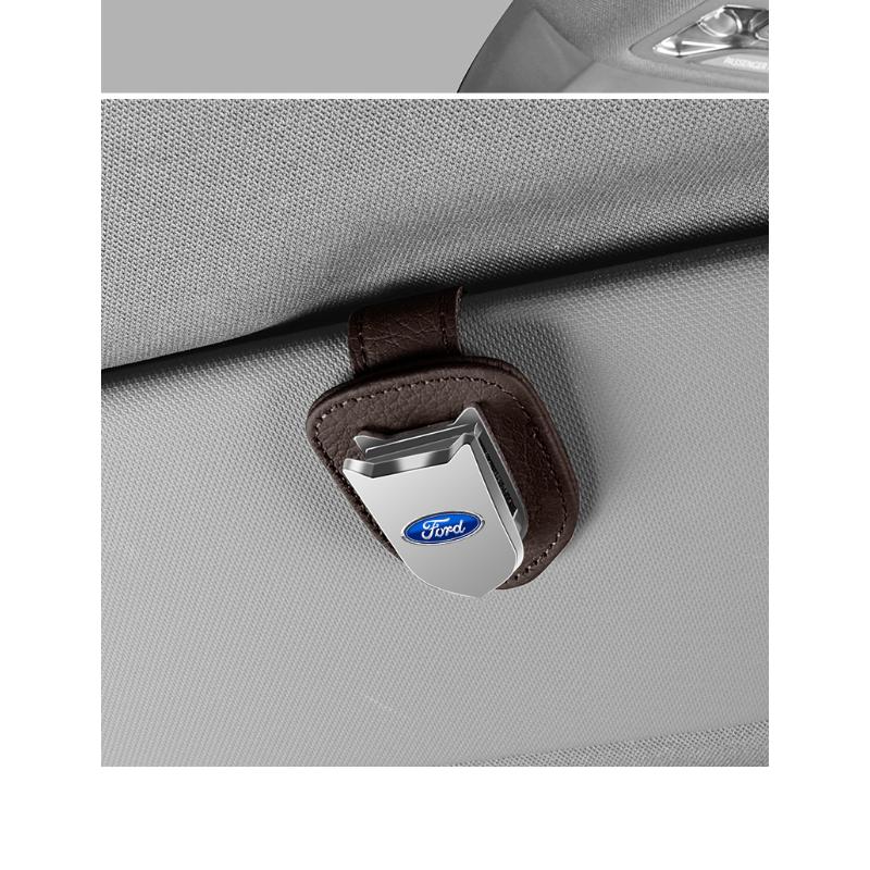 Osłona przeciwsłoneczna Samochodu Pudełko na Okulary Klips do Okularów Przeciwsłonecznych Uchwyt na Kartę Bilet Stojak Dla Ford Focus Mk2 Party Mk3 Ranger Mondeo Mk4 Fiesta Akcesoria Samochodowe