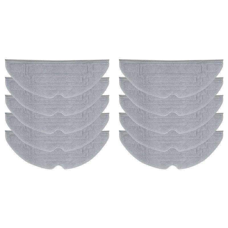 

10 Pcs Mop Pads For Roborock S8, S8+, S8 Pro Ultra Robot Vacuum, Vibrarise 2.0 Washable Reusable Mopping Pads