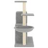 Scratching Post with Sisal Scratching Posts Light Grey 83 cm