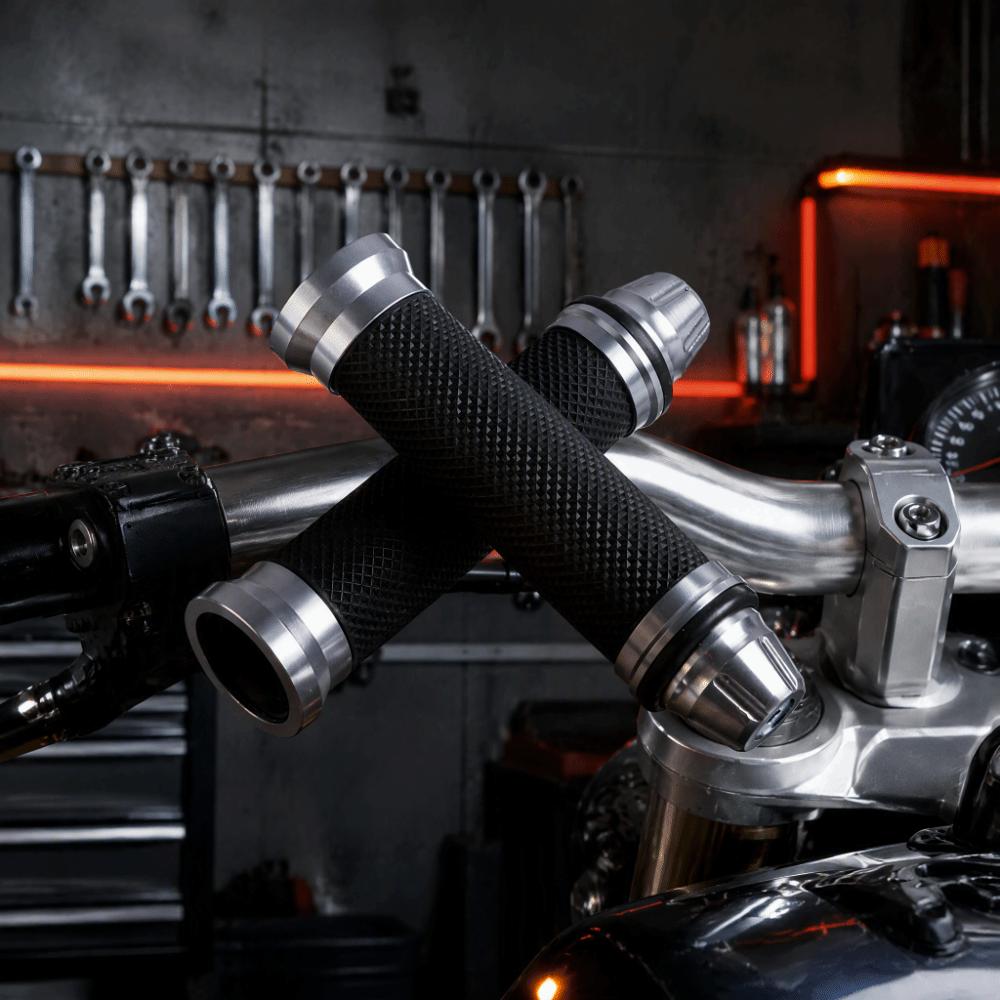 2PCS Rubber Material Motorcycle Handlebar Grips Rubber Handlebar Grips For Motorcycle