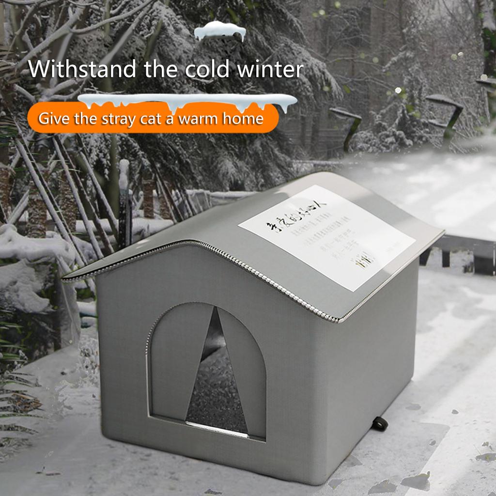 Outdoor Stray Cat Nest Rainproof and Insulated Designs for Stray Cats for All Seasons Large Capacity and Warm for Garden