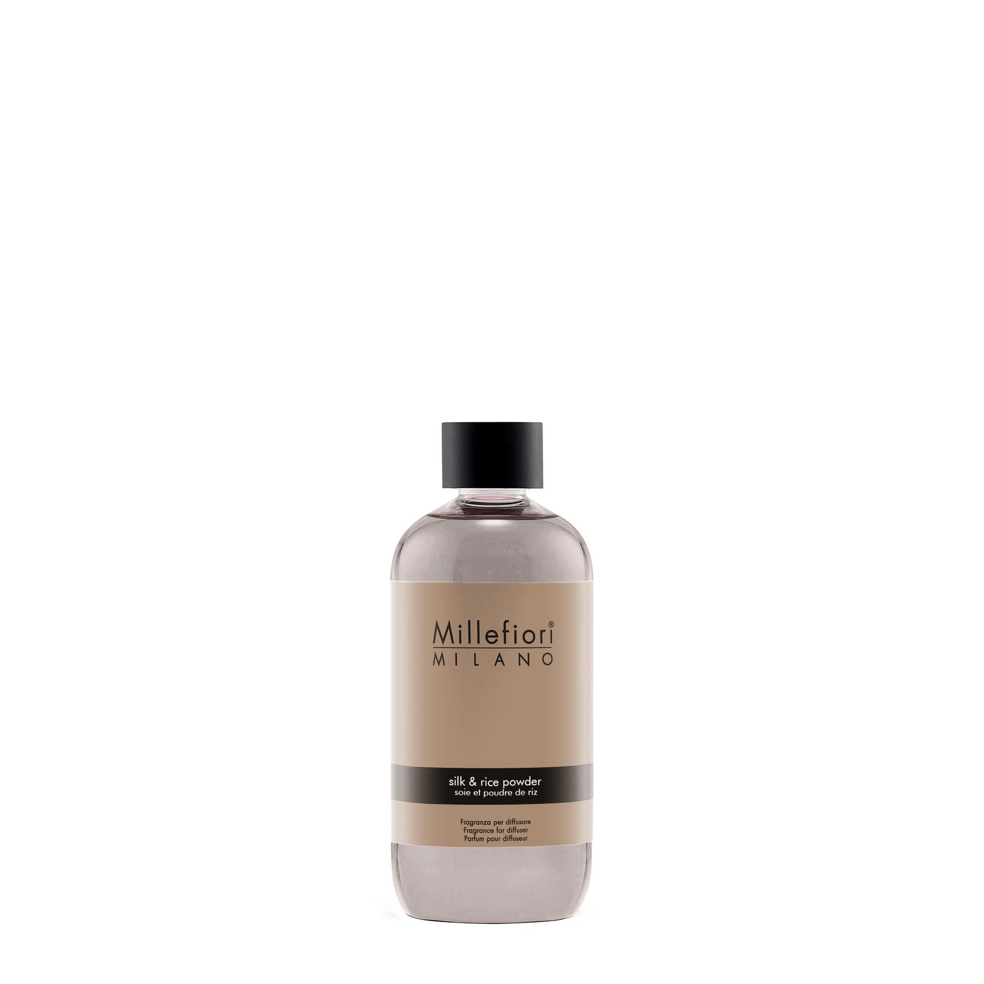 Millefiori Milano Navulling voor Geurstokjes 250 ml - Silk & Rice Powder
