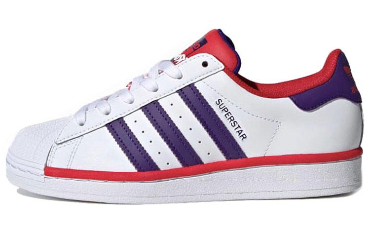 

Adidas Originals J Cushioning Low top Kids Skateboarding Shoes White Purple Red Teenagers FV3666 38
