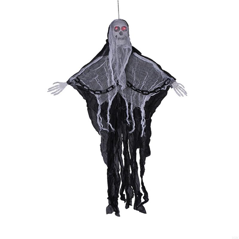 Halloween hanging ghos iron chain hanging ghos glowing skull decoration