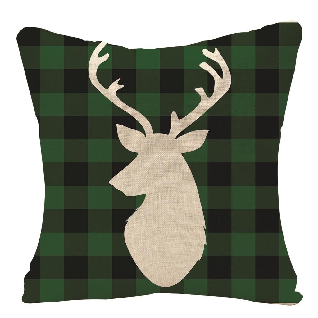 New Christmas Pillow, Linen Waist Pillow Case, Festive Home Sofa Decoration Pillow Cushion Cover