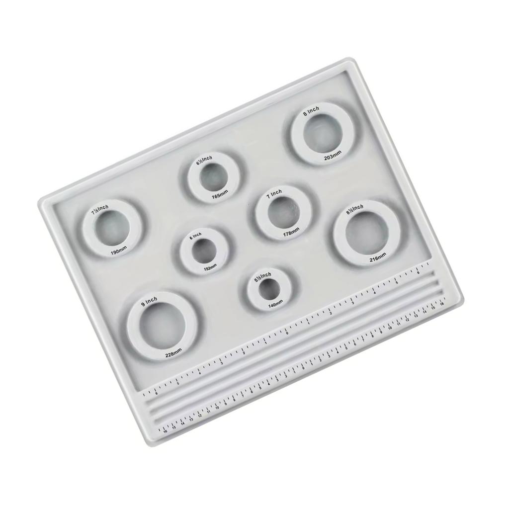 Versatile Bead Sizing Board with Clear Scale Marks Fashion Accessory Decoration for Necklace Bracelet Crafting Supplies