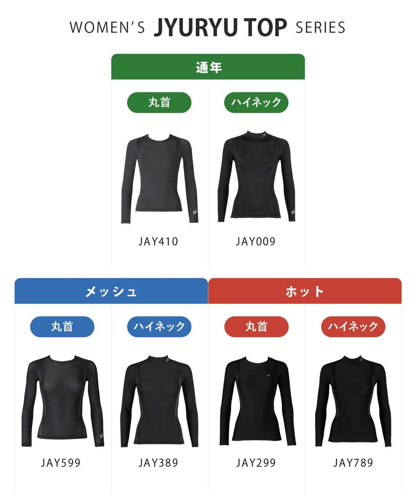 JYURYU TOP Compression Long Enhances Shoulder Perfect for Ball and Size Size JAY599 CW-X/Wacoal Women's Top, Mesh, Sleeve, Mobility, Golf, Games,