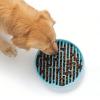 Silicone Dog Slow Feeder Bowl with Suction Cup Anti-Choking Non-Slip Puzzle Food Bowl for Dogs Cats Boredom Anxiety Relief