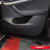 Leather Car Door Anti Kick Pad Protection Film Cover Protector Stickers Trim For Tesla Model 3 Y   Styling Accessories