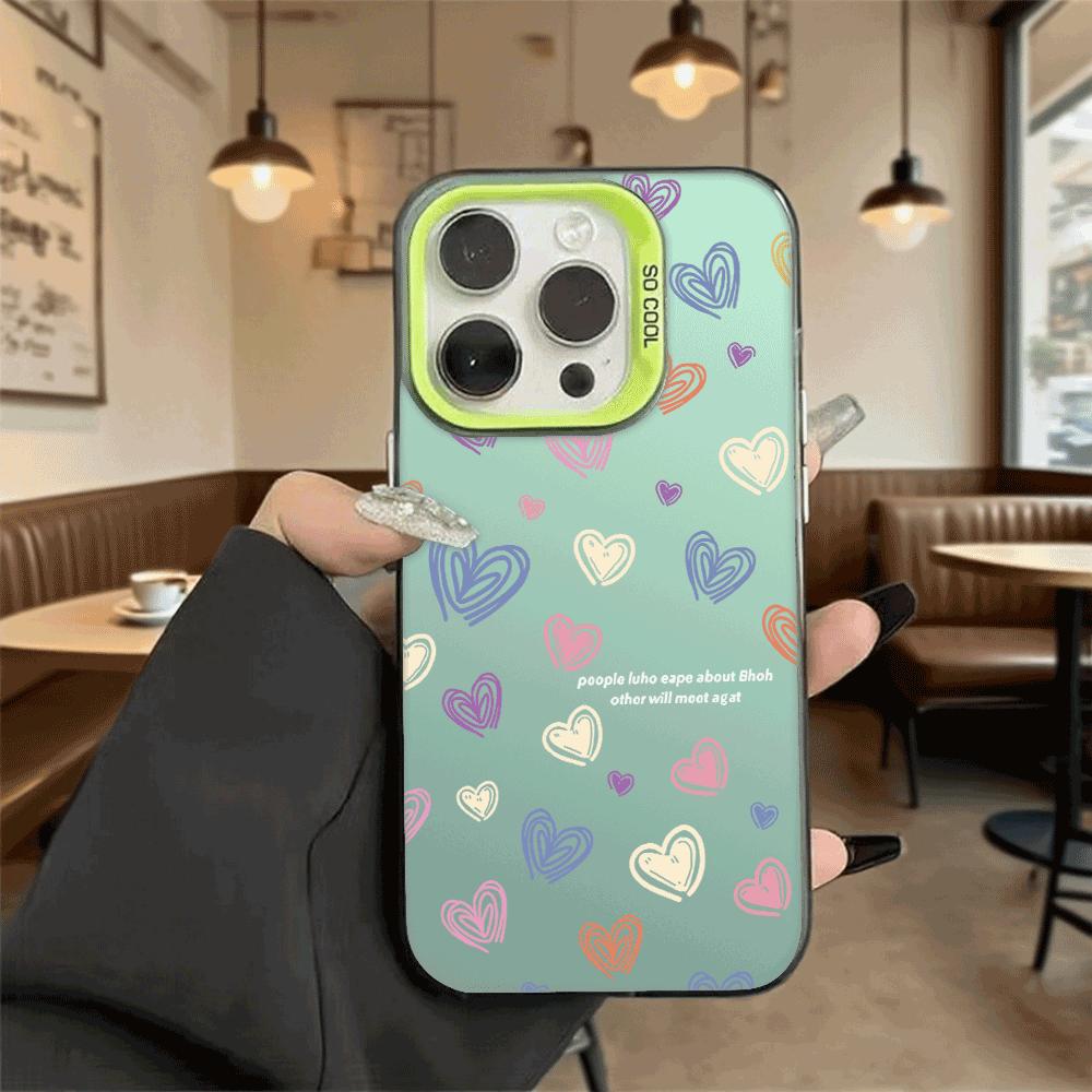 Pastel Doodle Hearts Phone Case for Redmi Note 15 14 13 12 11 10 9 Pro Plus Anti-Scratch Premium Hard Cover Redmi Note 9S