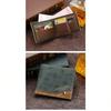 Korean Version Hinge Bronzing Printing Men's Wallet Short, Matte Multi-card Large-capacity Men's Wallet