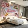 Cardcaptor Sakura Wall Tapestry Aesthetic Wall Hanging Printed Fabric Blanket Decorative Tapestries For Bedroom Living Room Home Decor