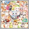 55 Cute Cartoon Animal Stickers for Phone Cases, Power Banks, Desktops, and Helmets