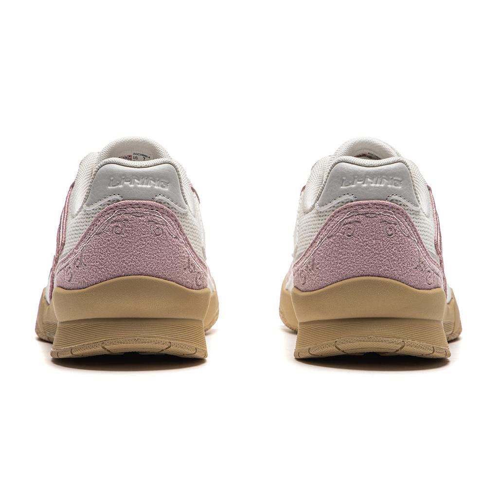 Li Ning Retro Summer Breathable Fashion Versatile Sneakers Lightweight Shock Absorption Non-Slip Low-Top Skate Shoes Women Sneakers AGCW050-4