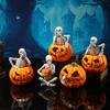 Creative Halloween Skeleton Figurine Glowing Design LED Pumpkin Skull Light  Outdoor Yard