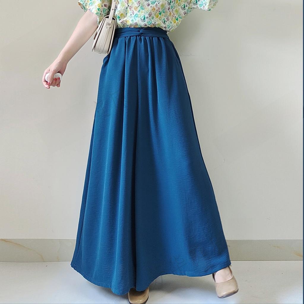 Chinese Tang Dynasty Style Hanfu, Flat Collar Top And One Piece Skirt, Wide Leg Pants, Temperament, Fashionable Suit For Women