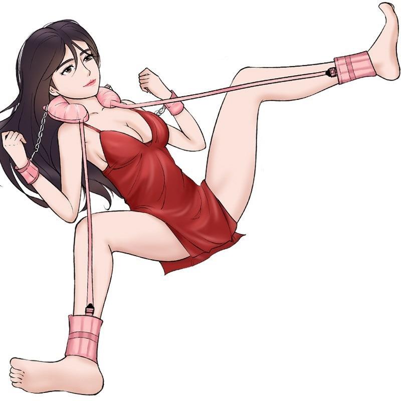 BDSM Leg Splitting Pillow Bondage Fetish Slave Handcuffs Ankle Cuffs Adult Erotic Sex Toys For Woman Couples Games Sex Products