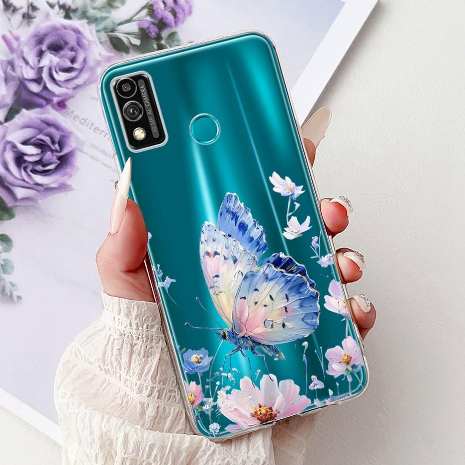 For Honor 9X Lite Case JSN-L21 JSN-L22 Cute Love Heart Painted Cover Soft Silicone Case For Honor 10X Lite DNN-LX9 10XLite Shell