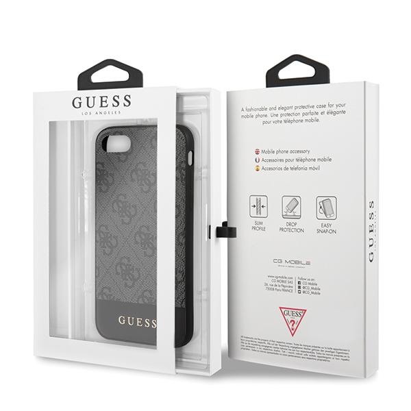 Guess Guhci8G4Glgr Iphone 7/8/Se 2020/Se 2022 Szary/Grey Hardcase 4G Stripe Collection