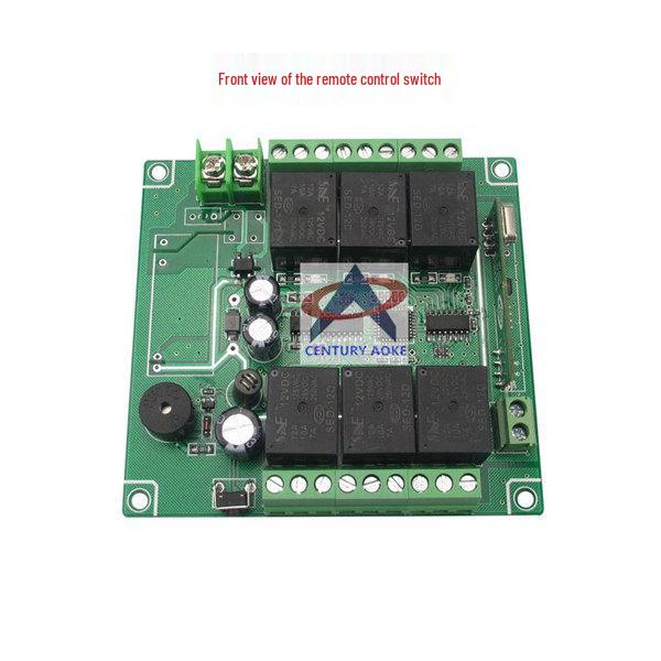 DC 12V/24V Six-Way Wireless Remote Control Switch for Lights and Motors