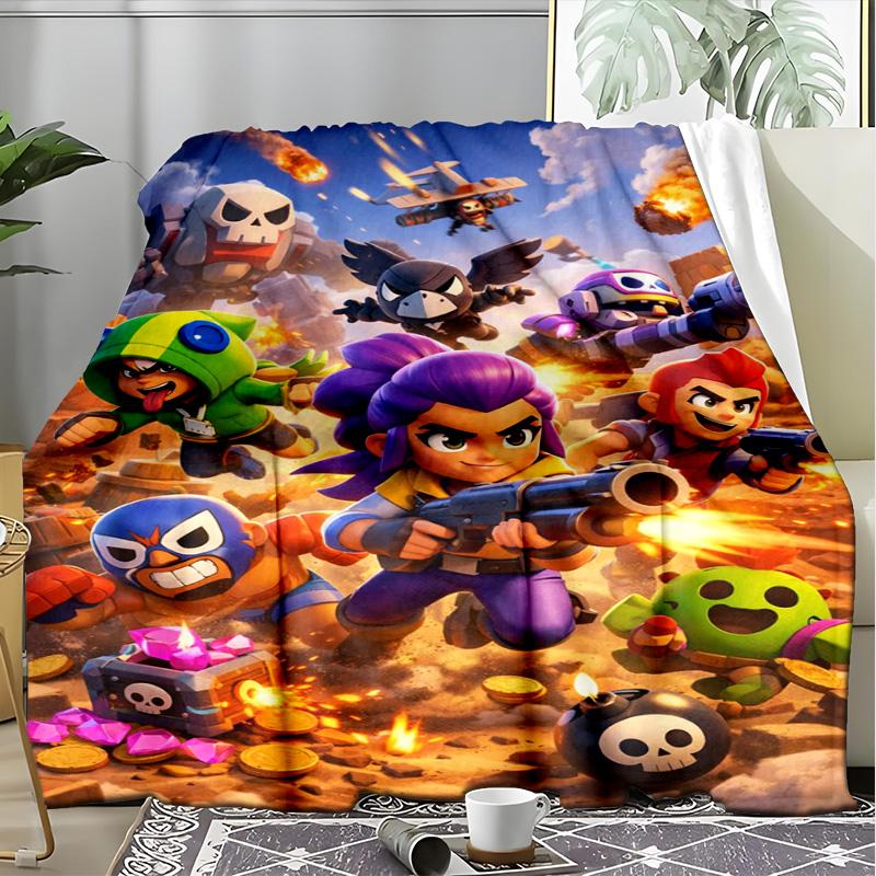 Japanese Scenery Mount Fuji Cherry Blossoms Fleece Printed Flannel Blanket, Warm Soft Throw Sofa Bed Blanket