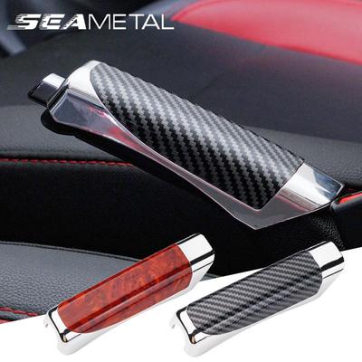 Car Hand Brake Carbon Fiber Protector Cover Interior Decor Universal Accessories