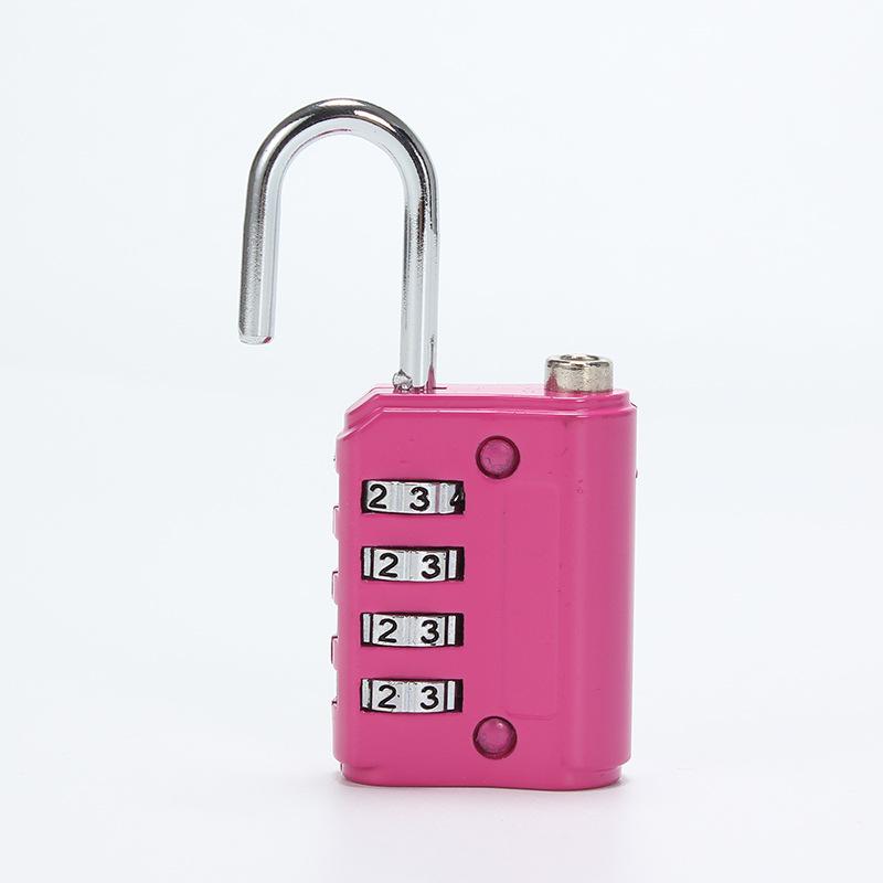 Zinc Alloy 4-Digit Anti-theft Password Padlock for Suitcase, Gym Locker, or Door Lock