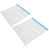 2Pcs Vacuum Storage Bag Space Saving Compressed Sealed Travel Bag with 3.5cm Thread Air