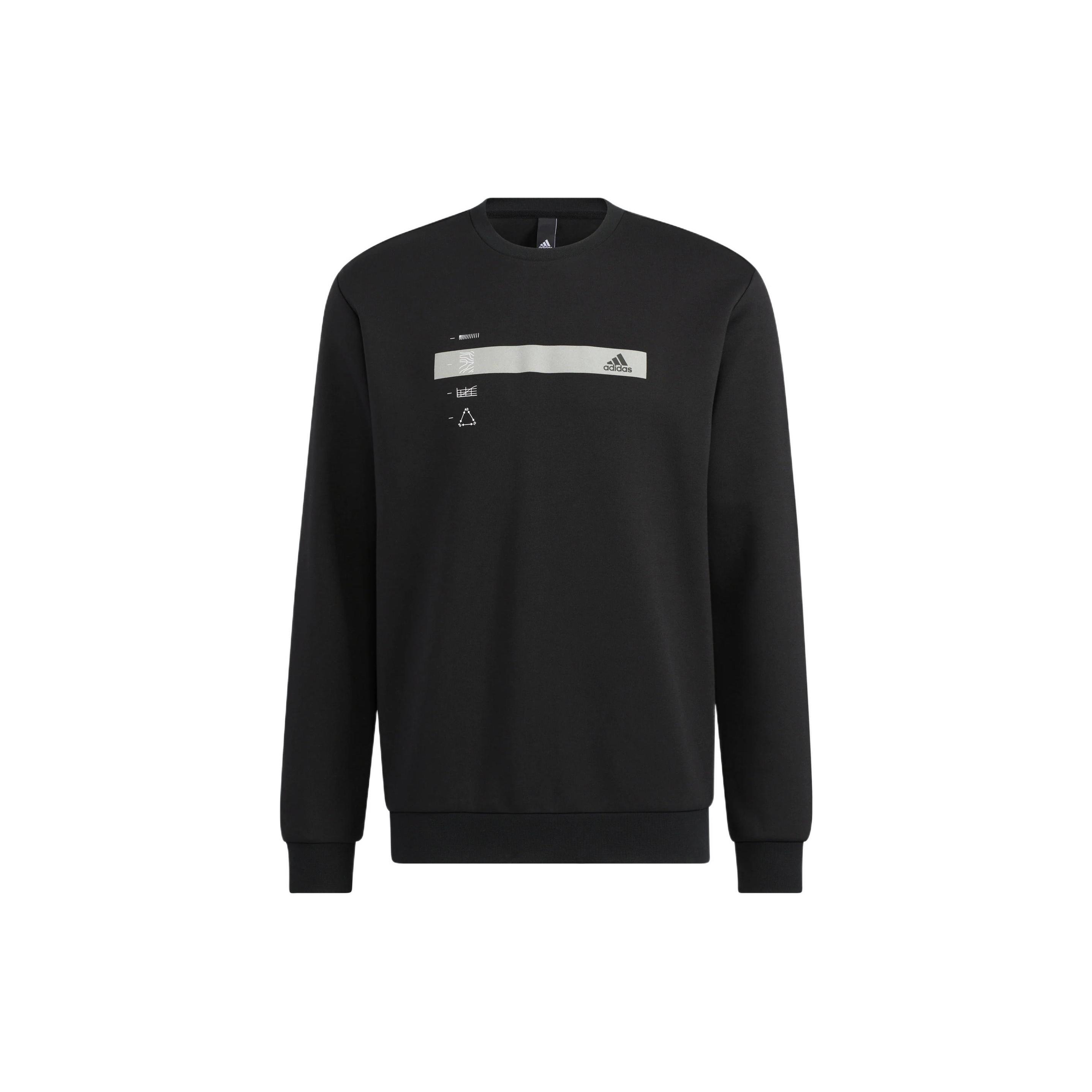 adidas Classic Gfx Crew Sweatshirt Black Men s HN9019 L