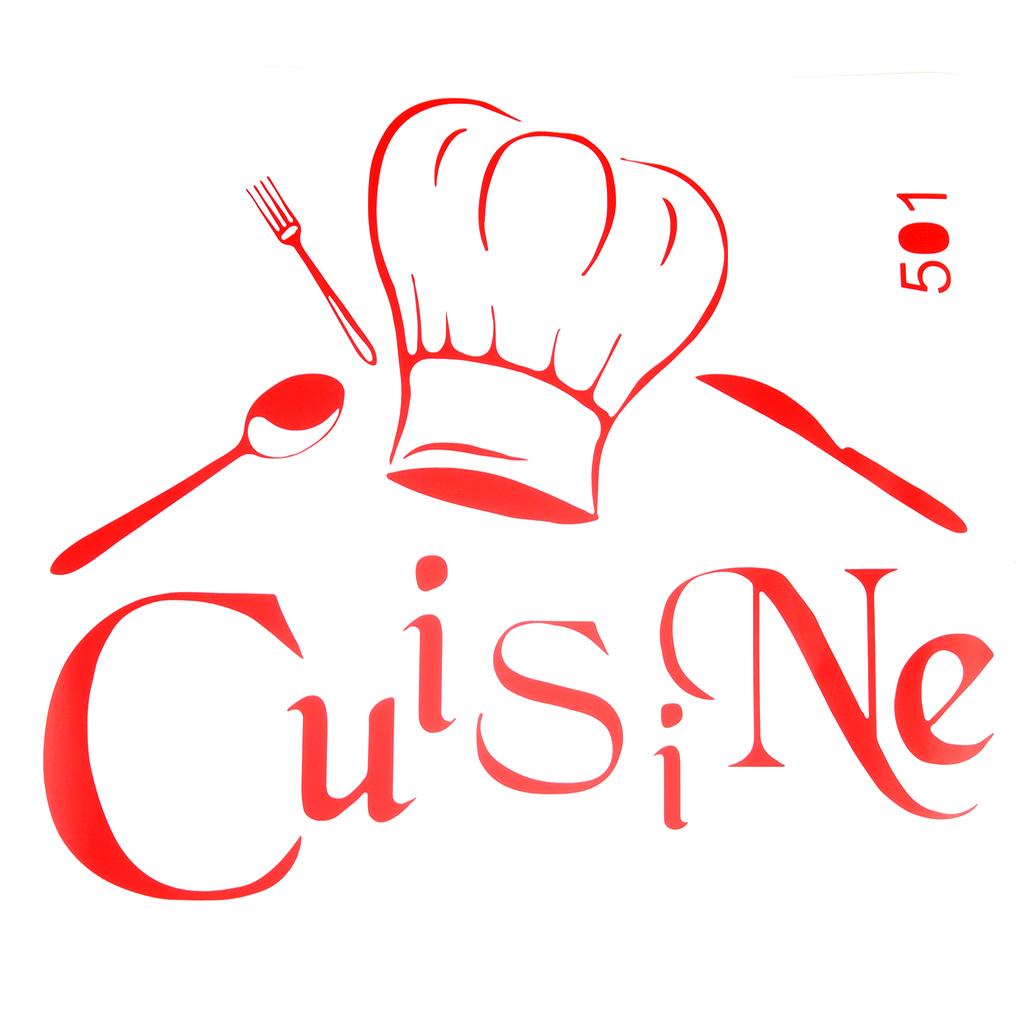 

Kitchen Wall Decal Decoration Stickers Cuisine du Wall Decal chef french Wall Stickers Wallpaper Sticker Mural Wall Sticker