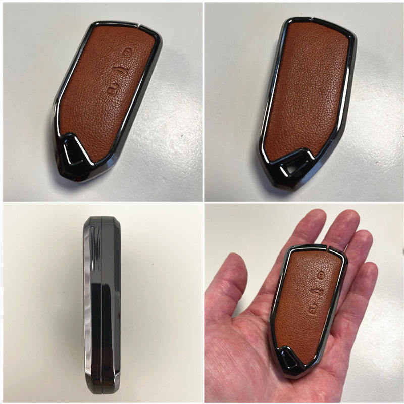 Key Case Cover For VW Volkswagen ID3 ID4 ID6 Golf 8 Teramont X Atlas X Cross Sport MK4 MK8 Metal Leather Fob Car Accessories